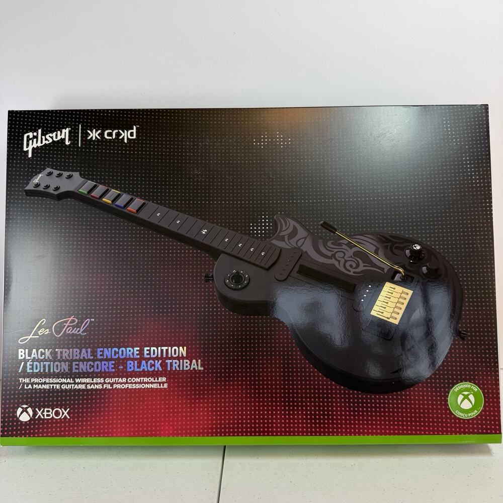 CRKD Gibson Les Paul Guitar Controller Tribal Black Multi-Platform NEW NIB